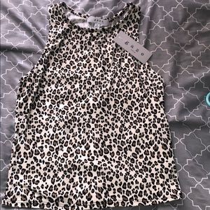 Animal print tank